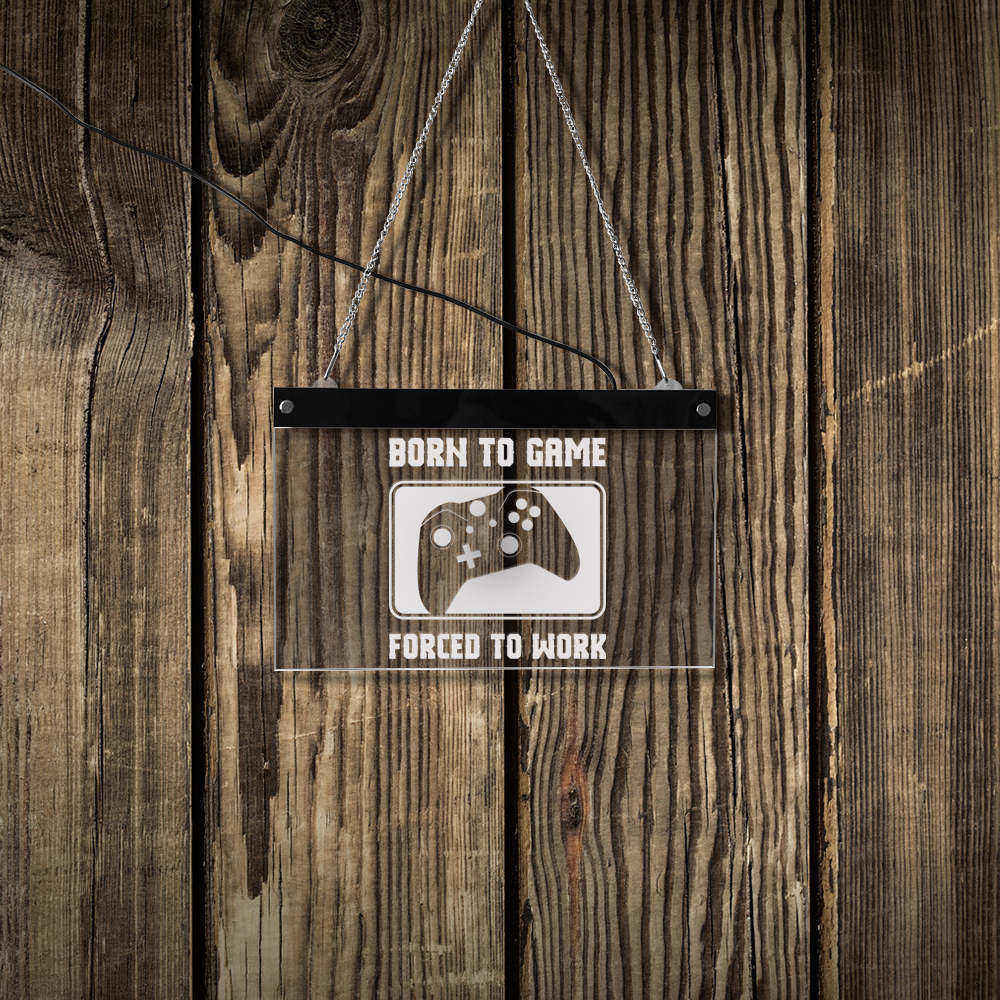 Video Game Controller LED Neon Sign Gamer Joystick Playing Lighting Lamp Kids Game Room Video Gamer Gifts by Woody Signs Co. - Handmade Crafted Unique Wooden Creative