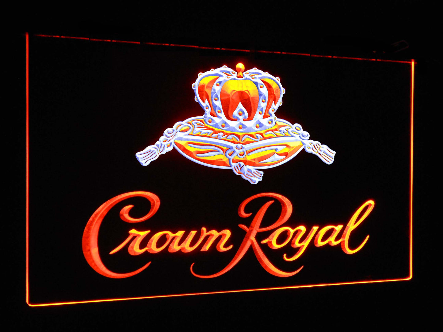 Crown Royal Bar Decoration Gift Dual Color Led Neon Light Signs st6-a0104 by Woody Signs Co. - Handmade Crafted Unique Wooden Creative