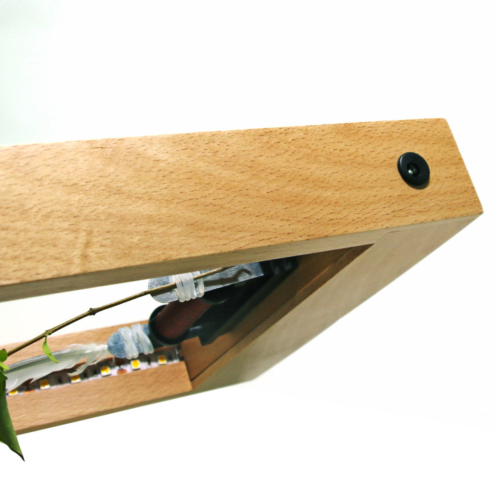 Lightweight Object Slow Motion Frame LED Optical Illusion Sculpture Slows Down Time Action Picture Frame Desktop ation by Woody Signs Co. - Handmade Crafted Unique Wooden Creative