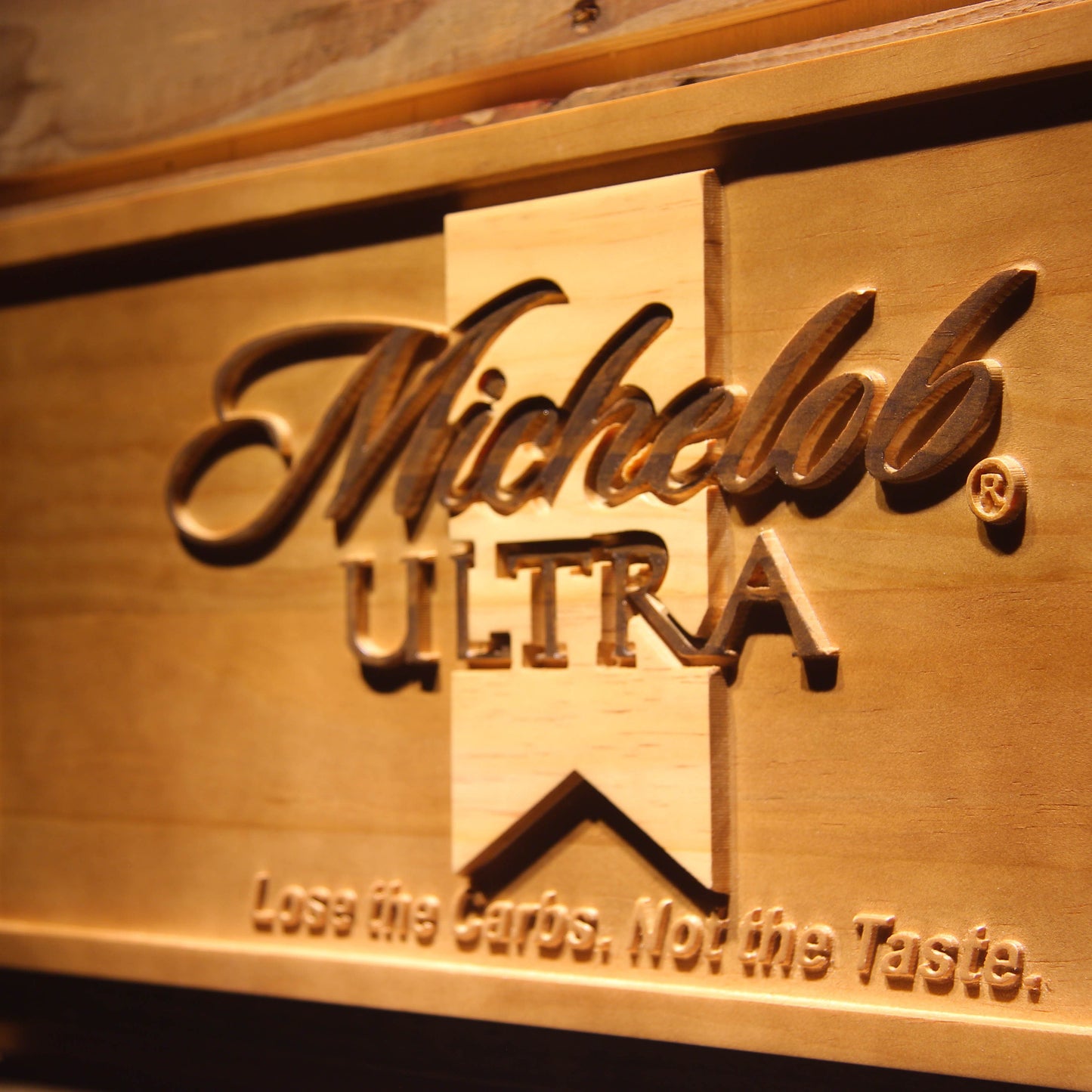 Michelob Ultra 3D Wooden Signs by Woody Signs Co. - Handmade Crafted Unique Wooden Creative