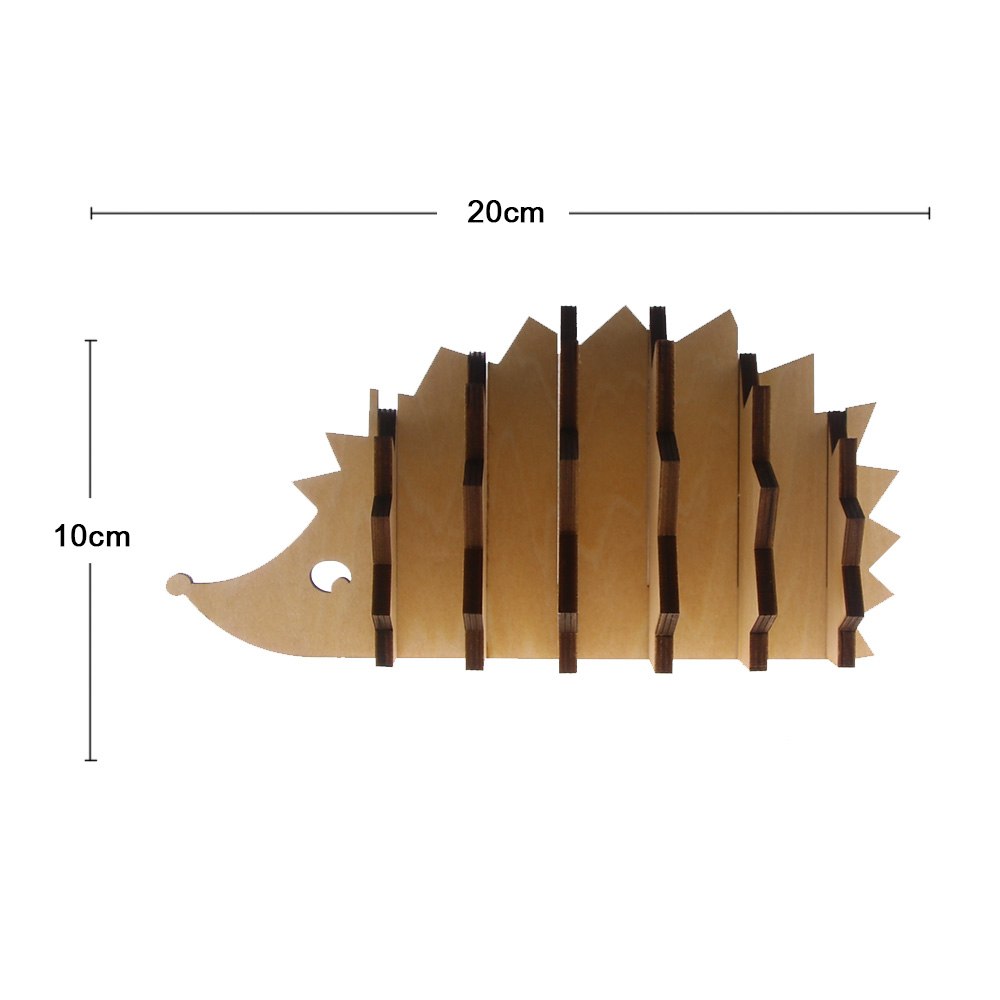 7Pieces/Set Animal Pin Wooden Coaster Hedgehog Shape DIY Coffee Tea Cup Mat Creative Table Decoration Figurines & Miniatures by Woody Signs Co. - Handmade Crafted Unique Wooden Creative