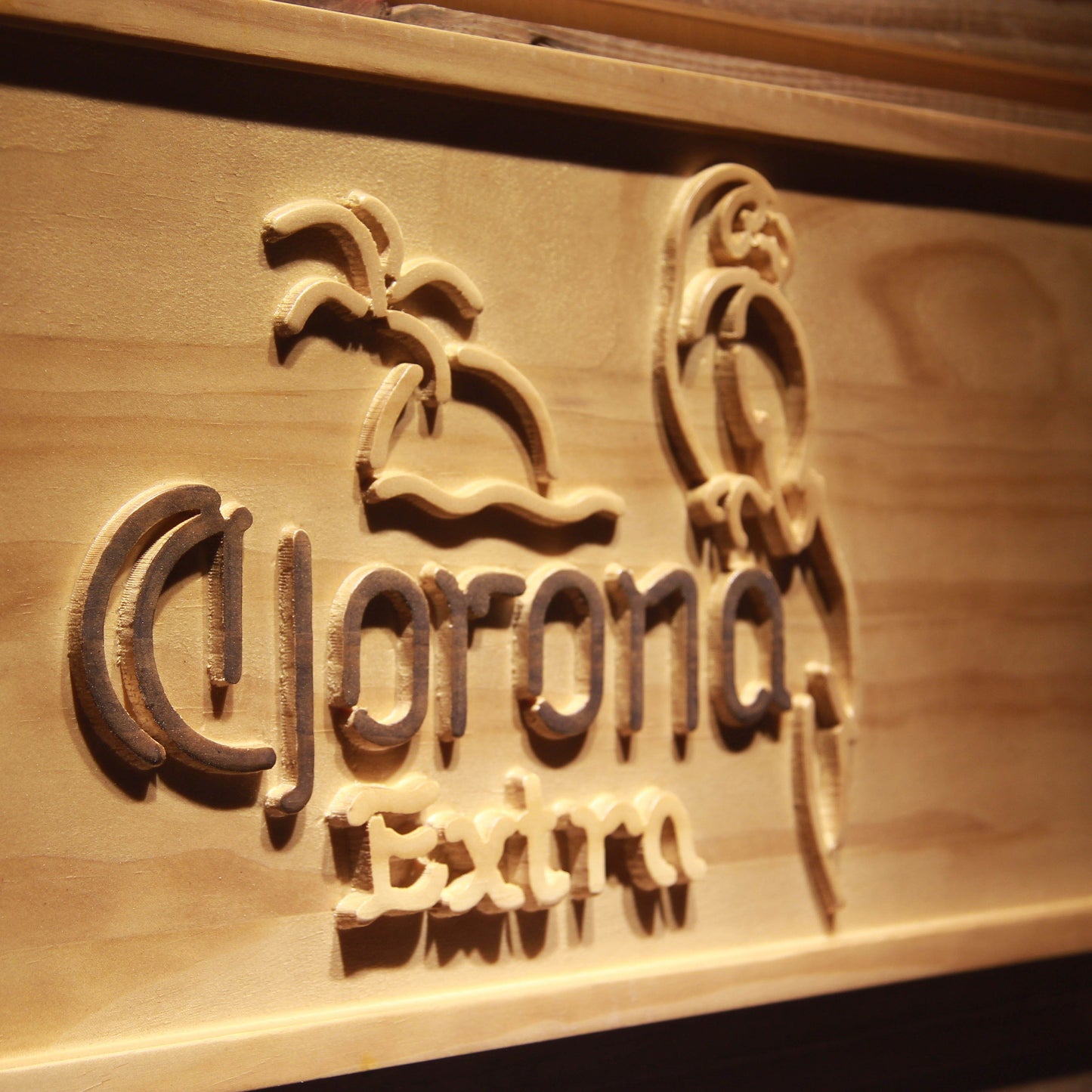 Corona Extra Parrot 3D Wooden Signs by Woody Signs Co. - Handmade Crafted Unique Wooden Creative