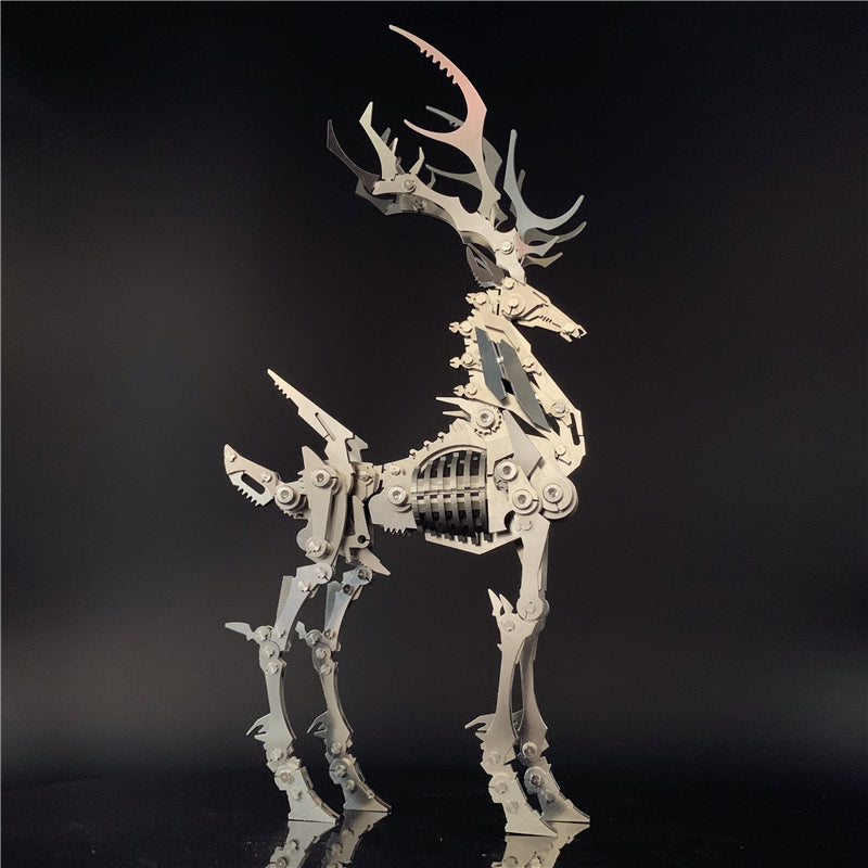 3D Metal Model Chinese Zodiac Dinosaurs David's deer DIY Assembly models Toys Collection Desktop For Adult Children by Woody Signs Co. - Handmade Crafted Unique Wooden Creative