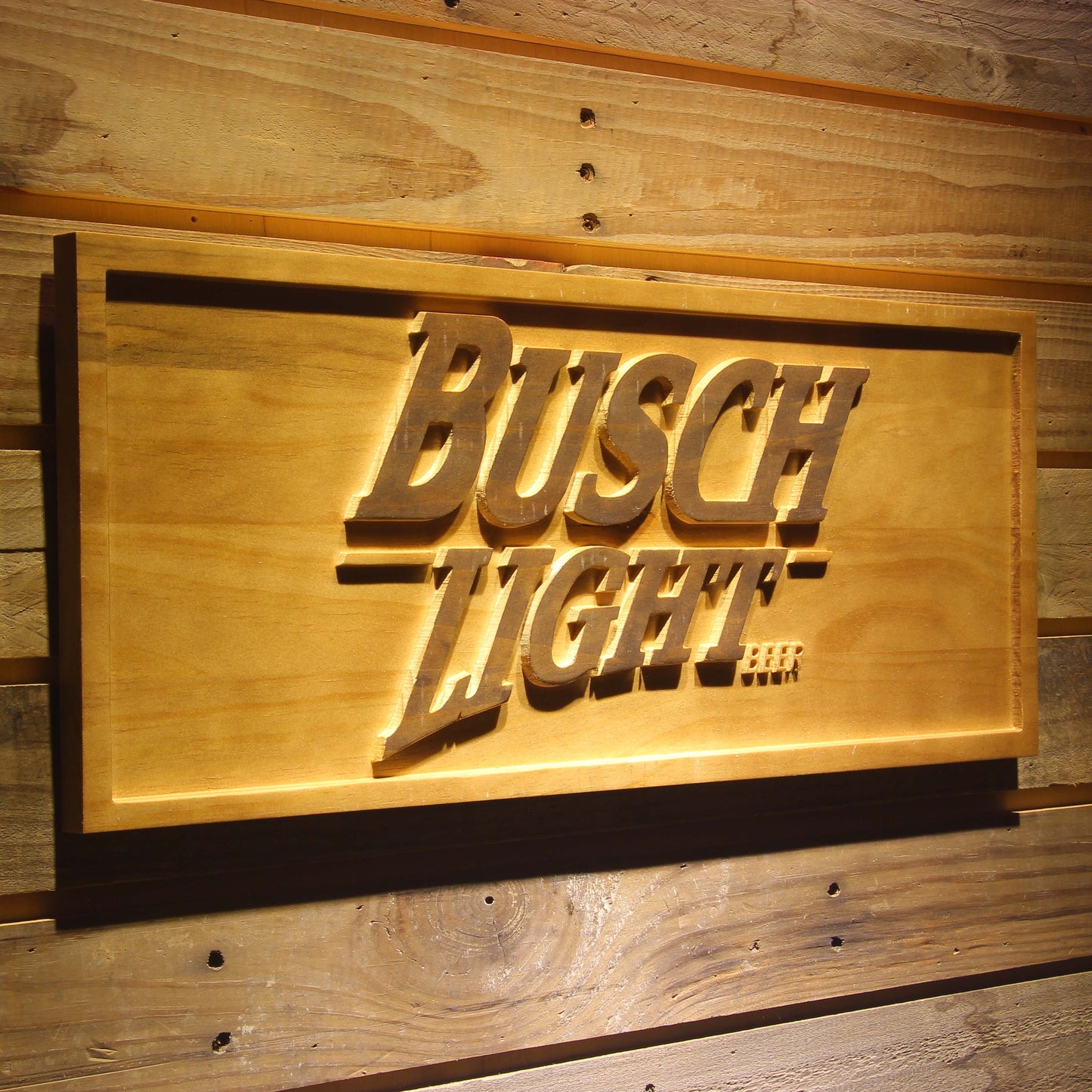 Busch Light 3D Wooden Signs by Woody Signs Co. - Handmade Crafted Unique Wooden Creative