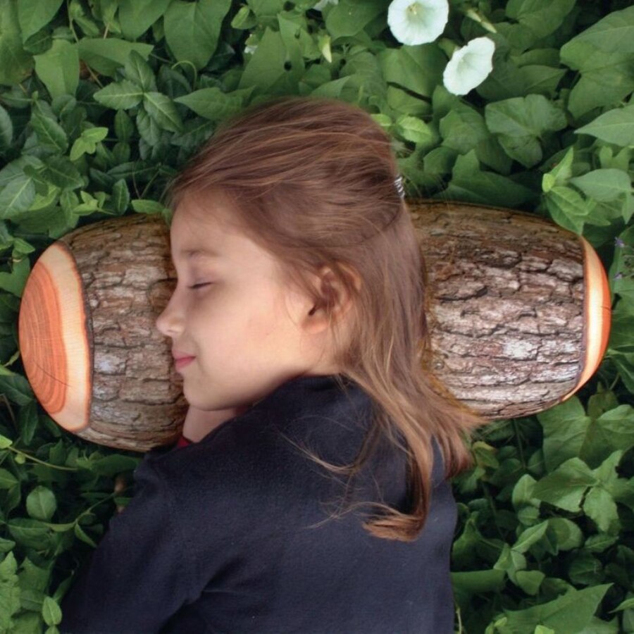 3Pieces Green Log Pillow High Quality Cushion Pillows Wood Grain and Wood Throw Pillows by Woody Signs Co. - Handmade Crafted Unique Wooden Creative