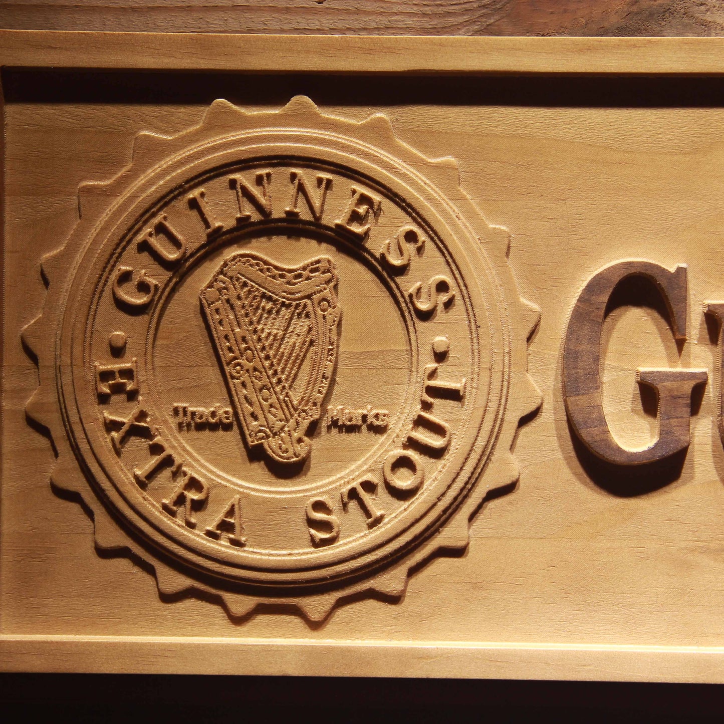 Guinness Extra Stout 3D Wooden Signs by Woody Signs Co. - Handmade Crafted Unique Wooden Creative