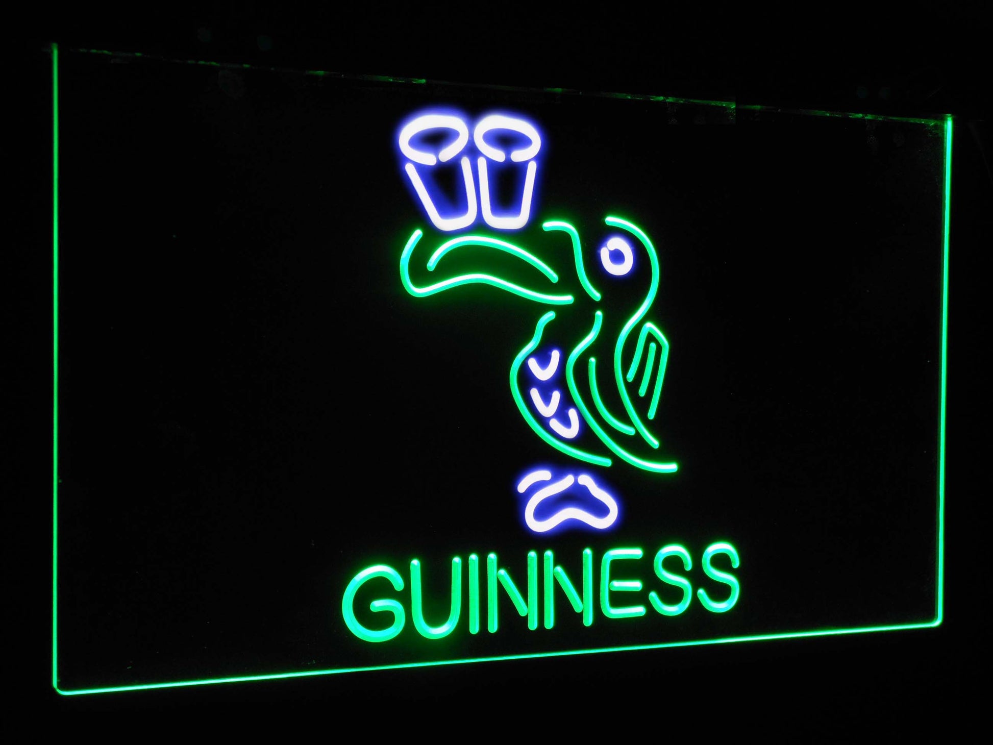 Lovely Day Guinness  Toucan Bar Decor Dual Color Led Neon Light Signs st6-a2121 by Woody Signs Co. - Handmade Crafted Unique Wooden Creative