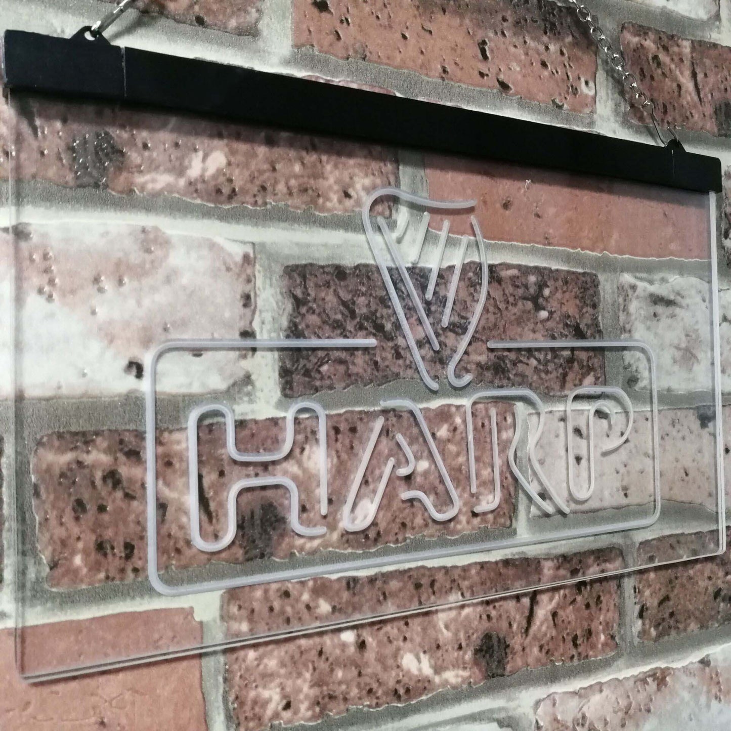 Harp Bar Decoration Gift Dual Color Led Neon Light Signs st6-a2001 by Woody Signs Co. - Handmade Crafted Unique Wooden Creative
