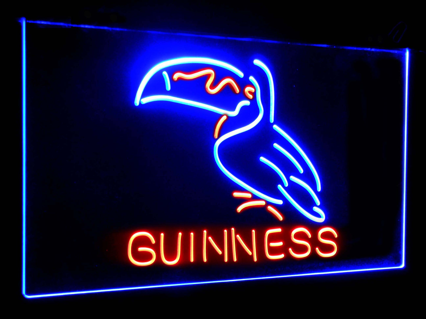 Guinness Toucan Stout Draught Bar Decor Dual Color Led Neon Light Signs st6-a2120 by Woody Signs Co. - Handmade Crafted Unique Wooden Creative