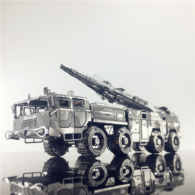 3D Metal model kit Assembly Model DF-11 MISSILE CARRIER 2 Sheets Puzzle  DIY TOYS Gift Chinese military by Woody Signs Co. - Handmade Crafted Unique Wooden Creative