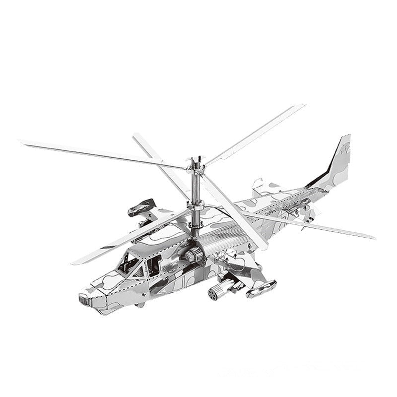 3D Metal model kit KA-50 Aircraft RAH-66 Stealth Helicopter  Model DIY 3D by Woody Signs Co. - Handmade Crafted Unique Wooden Creative