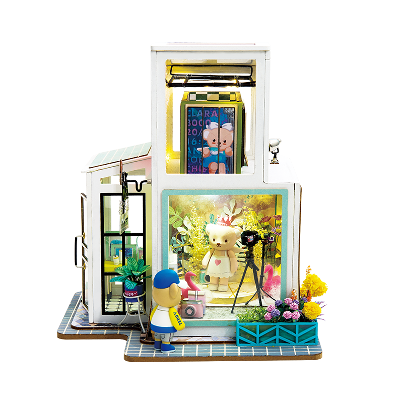 2019 New Arrival Luxury DIY House with Bear&Furniture Children Adult Miniature Wooden Doll House Model Kit Dollhouse TD by Woody Signs Co. - Handmade Crafted Unique Wooden Creative