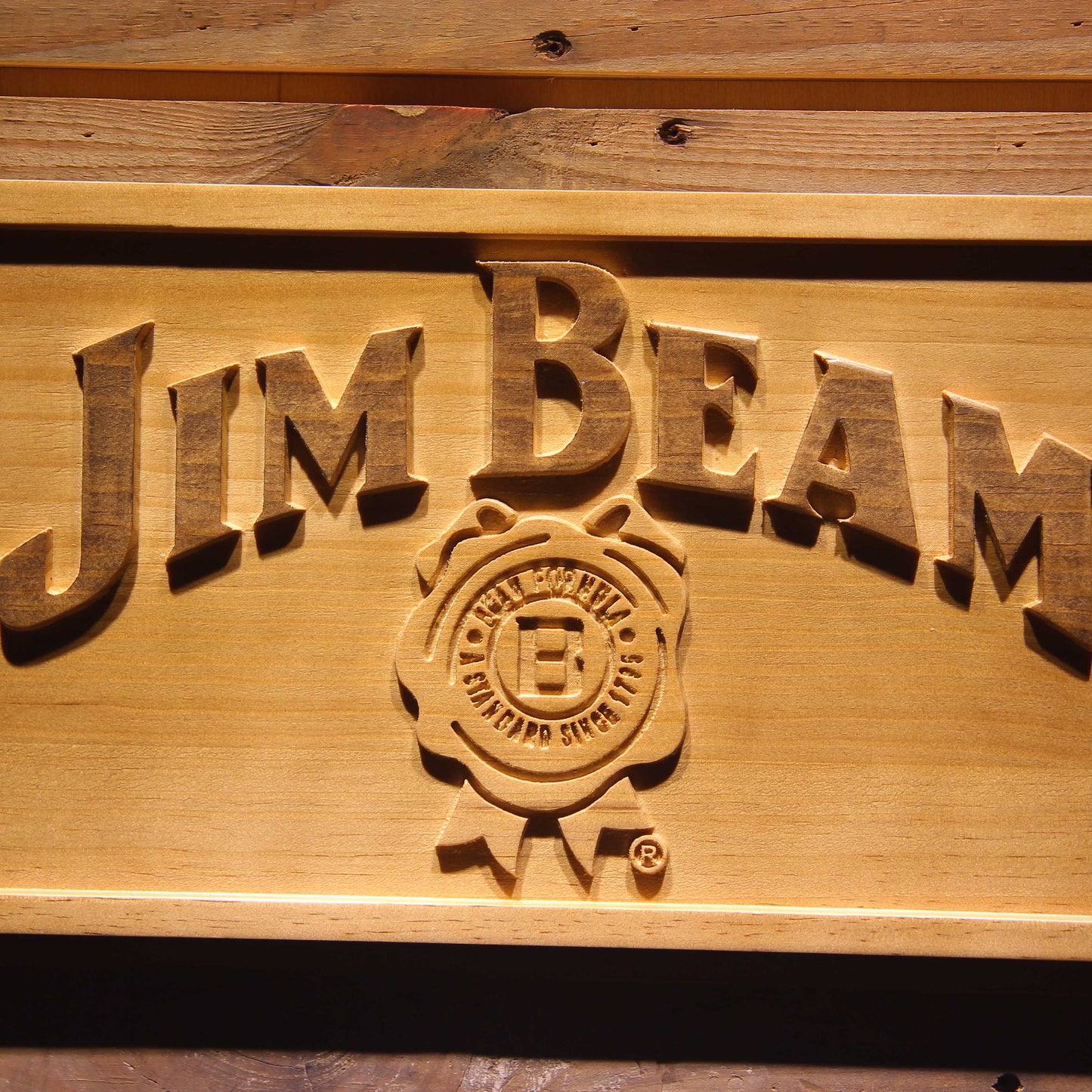 BEAM 3D Wooden Signs by Woody Signs Co. - Handmade Crafted Unique Wooden Creative