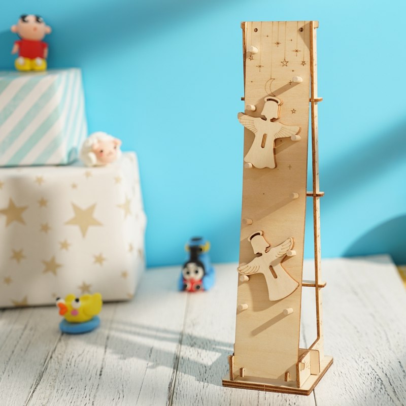 Children Adult Interesting Landing Angel Stress Relief Toy DIY Wooden Novelty Gag Toy Sports & Entertainment LP301 by Woody Signs Co. - Handmade Crafted Unique Wooden Creative