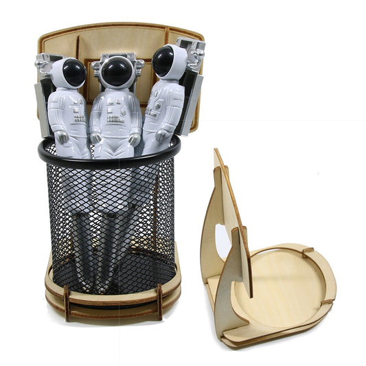 Desk Organizer Office Accessories Wooden Basketball Stand Pencil Pen Holder Eco-friendly School Supplies by Woody Signs Co. - Handmade Crafted Unique Wooden Creative