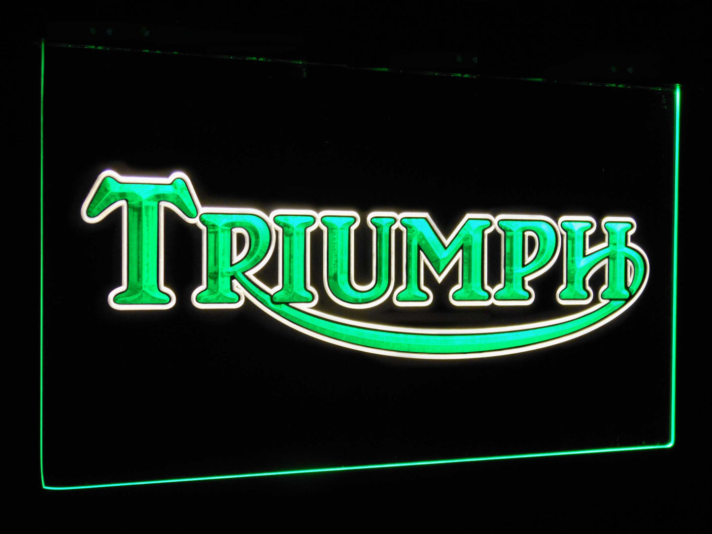 Triumph Car Truck Bar Decoration Gift Dual Color Led Neon Light Signs st6-d0051 by Woody Signs Co. - Handmade Crafted Unique Wooden Creative