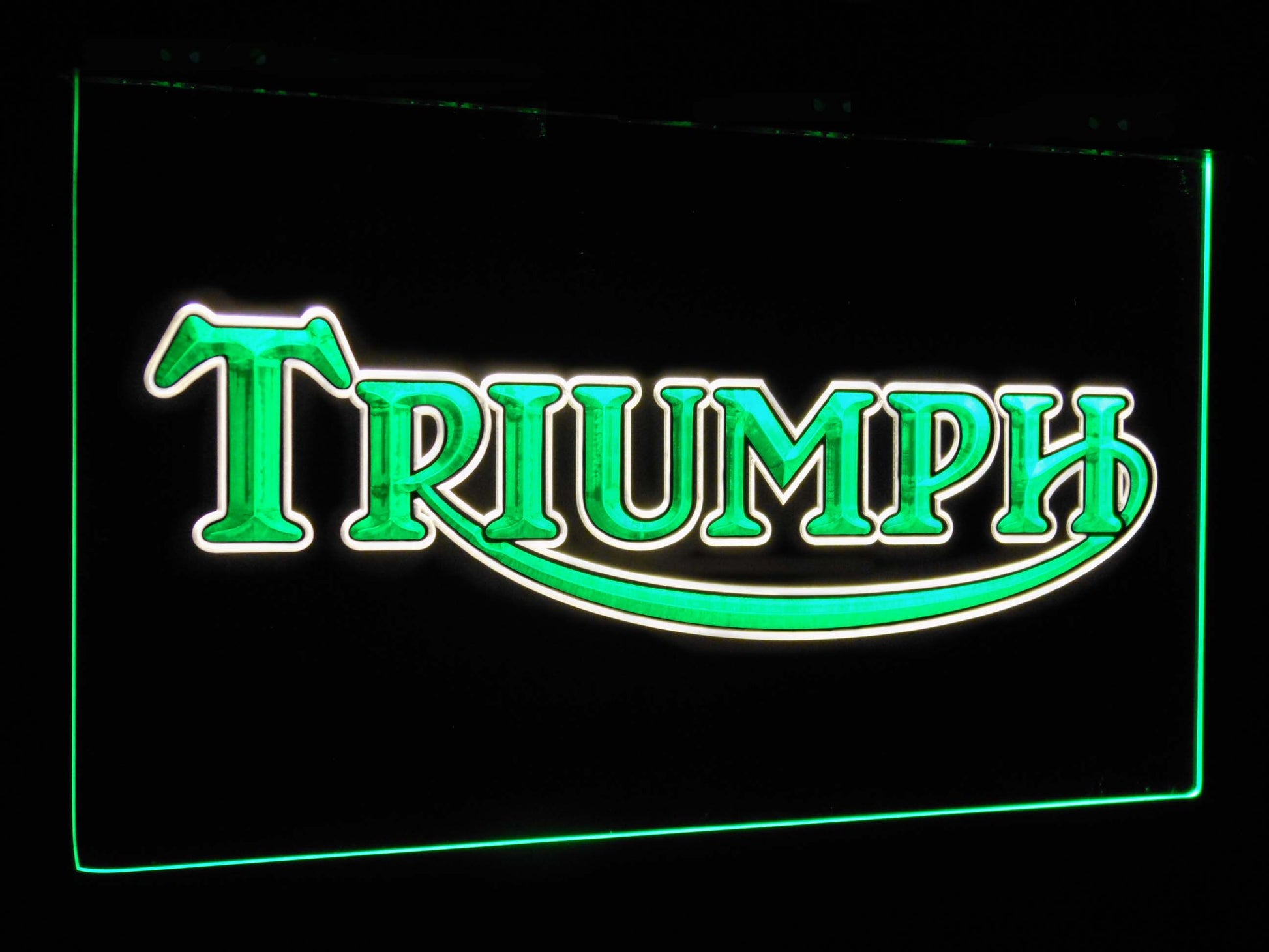 Triumph Car Truck Bar Decoration Gift Dual Color Led Neon Light Signs st6-d0051 by Woody Signs Co. - Handmade Crafted Unique Wooden Creative