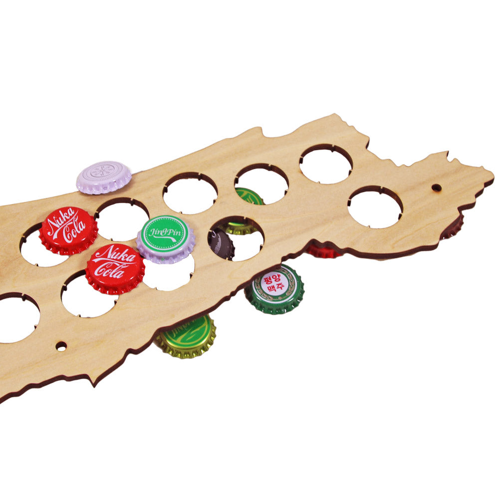 Israel Cap Map Christmas s Soda Bottle Cap Map Patriotic Cap Holder Cap Display ation by Woody Signs Co. - Handmade Crafted Unique Wooden Creative