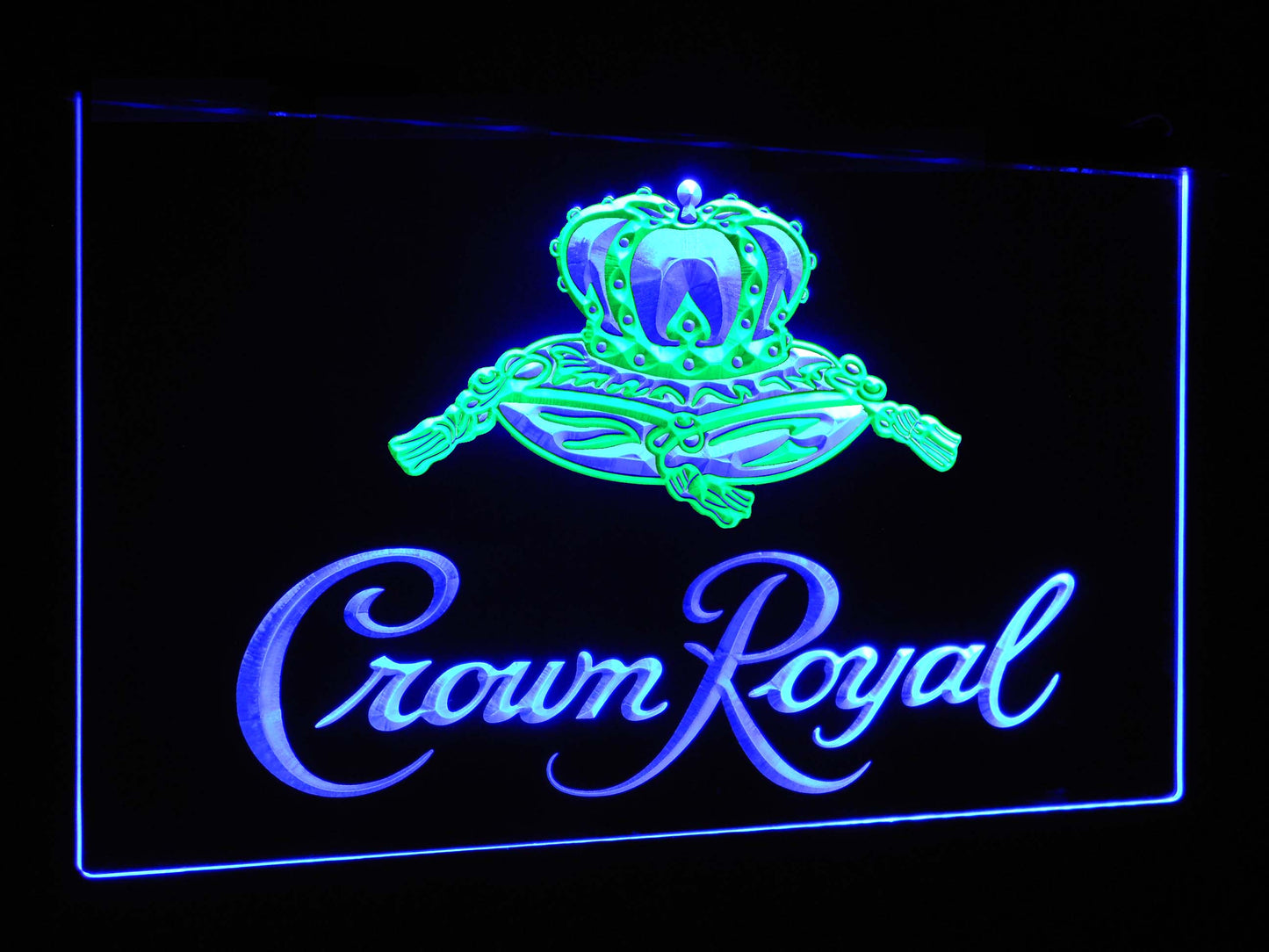 Crown Royal Bar Decoration Gift Dual Color Led Neon Light Signs st6-a0104 by Woody Signs Co. - Handmade Crafted Unique Wooden Creative