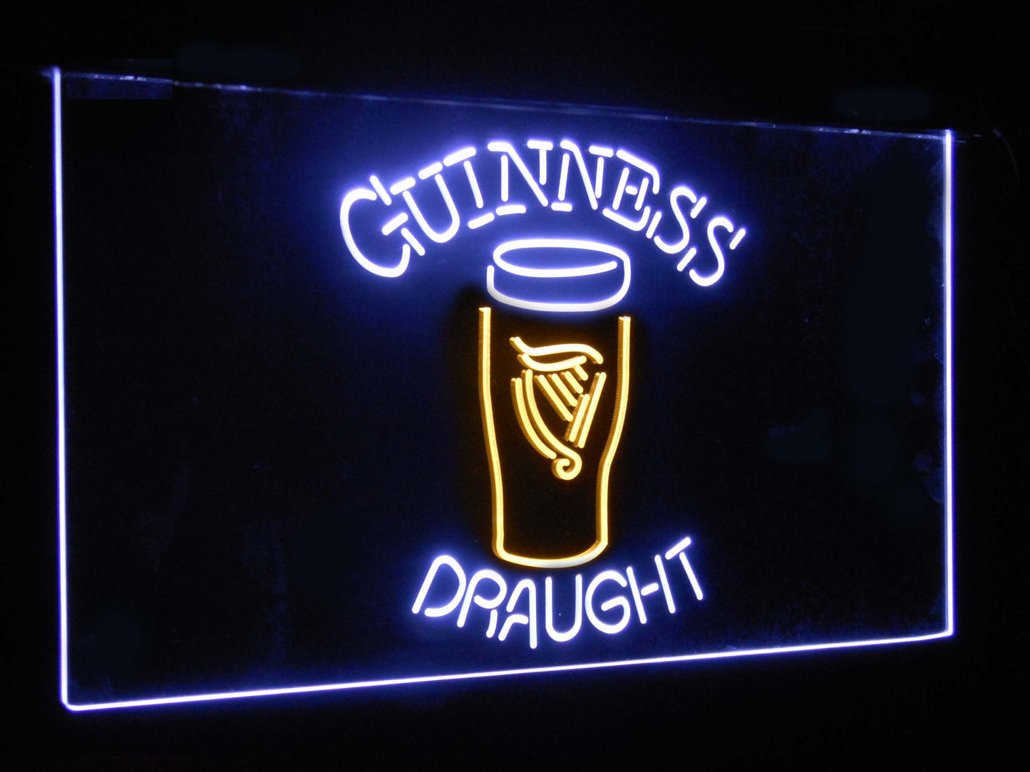 Guinness Draught Ale Bar Decoration Gift Dual Color Led Neon Light Signs st6-a2044 by Woody Signs Co. - Handmade Crafted Unique Wooden Creative