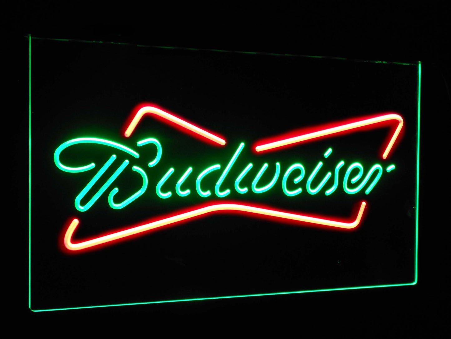 Budweiser Classic Bar Decoration Gift Dual Color Led Neon Light Signs st6-a2009 by Woody Signs Co. - Handmade Crafted Unique Wooden Creative