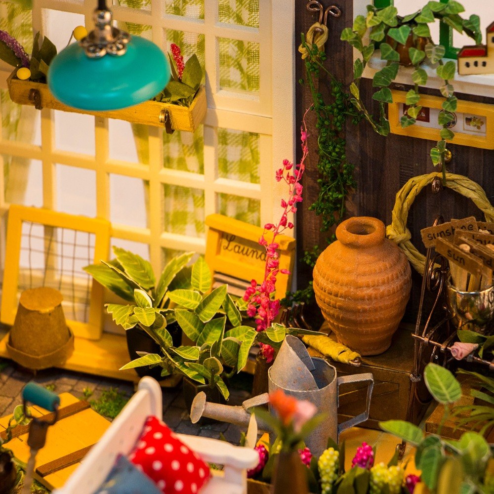 DIY Doll House Miller's Garden 's Gift Miniature Wooden DG108 by Woody Signs Co. - Handmade Crafted Unique Wooden Creative
