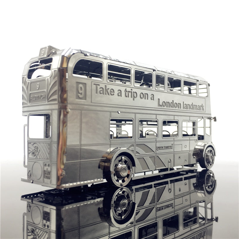 3D Metal model kits London Bus Car Assemble Model puzzle I22207 2 sheets DIY 3D Laser Cut Toy by Woody Signs Co. - Handmade Crafted Unique Wooden Creative