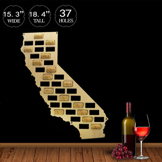 US Country State Wooden  Cork Map California  Cork Display Wall Map California  Home Bar  Enthusiast by Woody Signs Co. - Handmade Crafted Unique Wooden Creative