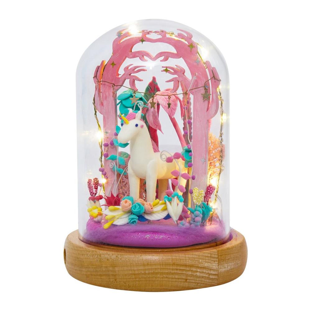 4 Kinds Modeling Clay With Led&Glass Box Colorful Polymer Creative DIY Clay Creative Toy Gift for Children Adult DC by Woody Signs Co. - Handmade Crafted Unique Wooden Creative