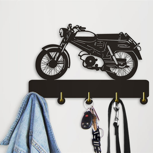 Creative Wall Hook Motorcycle Multi-purpose Key Holder Hanger Rack Hooks Motorbike Coat Hook Hanger Best Gift For Her Him by Woody Signs Co. - Handmade Crafted Unique Wooden Creative