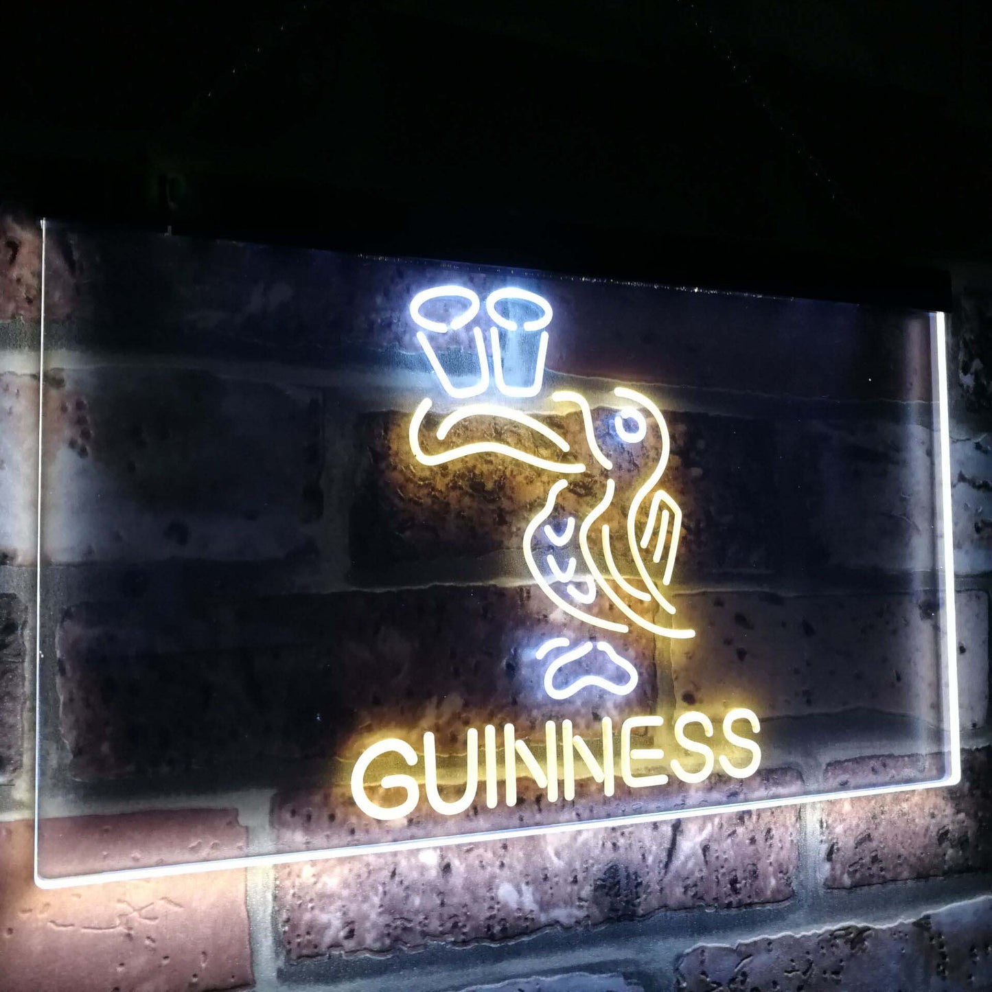 Lovely Day Guinness Toucan Bar Decor Dual Color Led Neon Light Signs st6-a2121 by Woody Signs Co. - Handmade Crafted Unique Wooden Creative