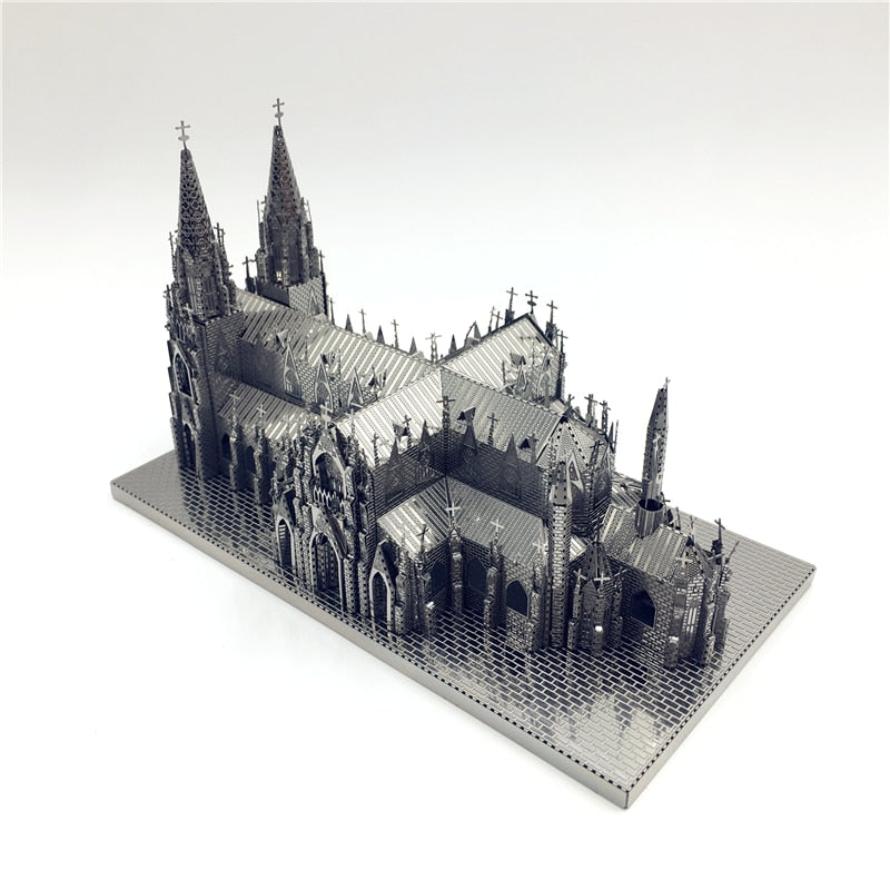 3D Puzzle Metal Assembly Model St. Patrick's Cathedral Model Kits DIY 3D Laser Cut Toy Creative toys by Woody Signs Co. - Handmade Crafted Unique Wooden Creative