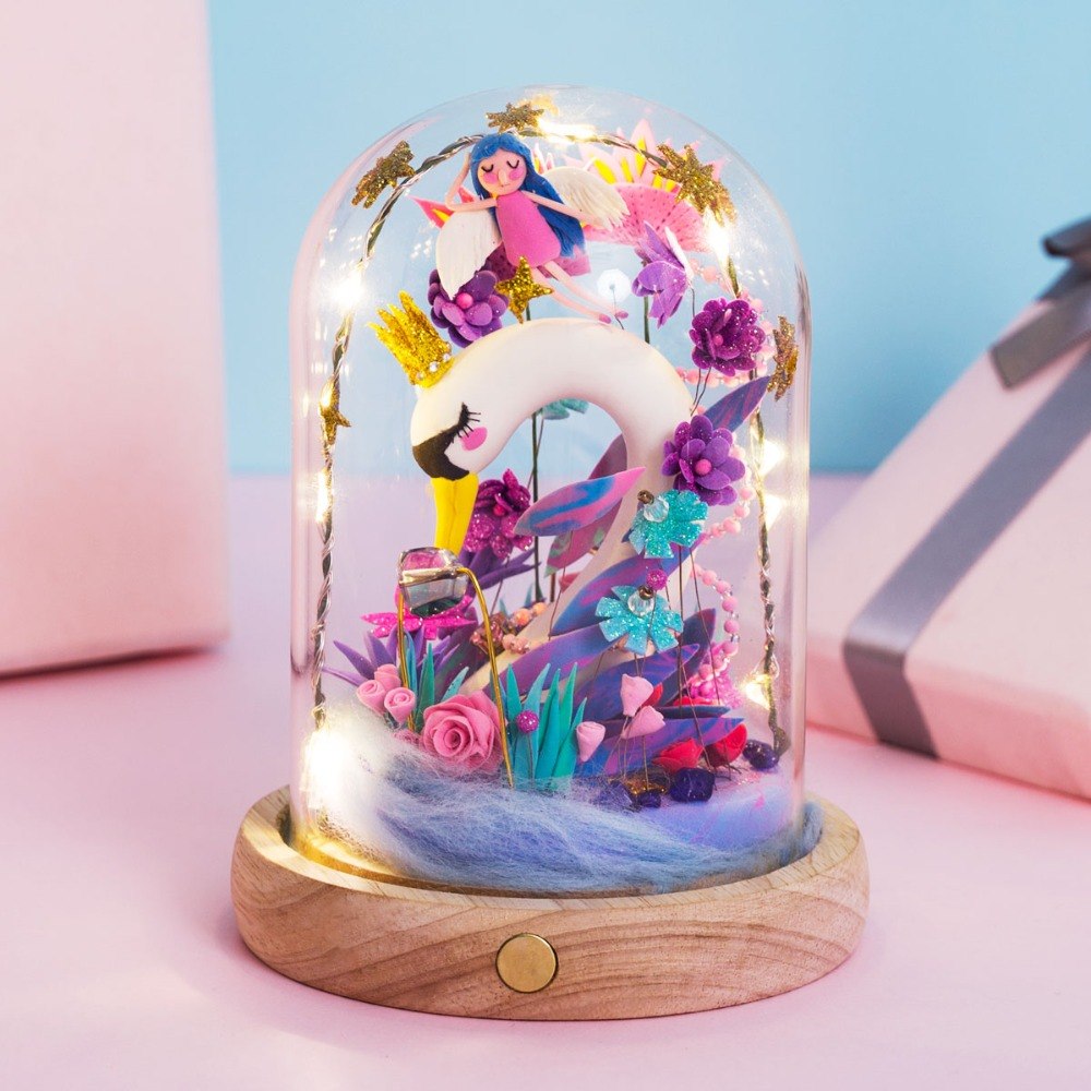 DIY  4 Kinds Creative Clay Hand Craft with Led Slime Fluffy Light Soft Plasticine Modelling Clay Slime Toys DC by Woody Signs Co. - Handmade Crafted Unique Wooden Creative