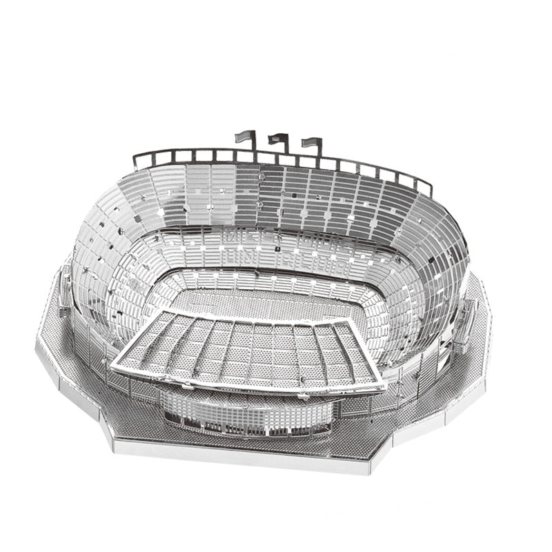 3D Metal model kit 1:3500 CAMP NOU STADIUM Model DIY 3D by Woody Signs Co. - Handmade Crafted Unique Wooden Creative