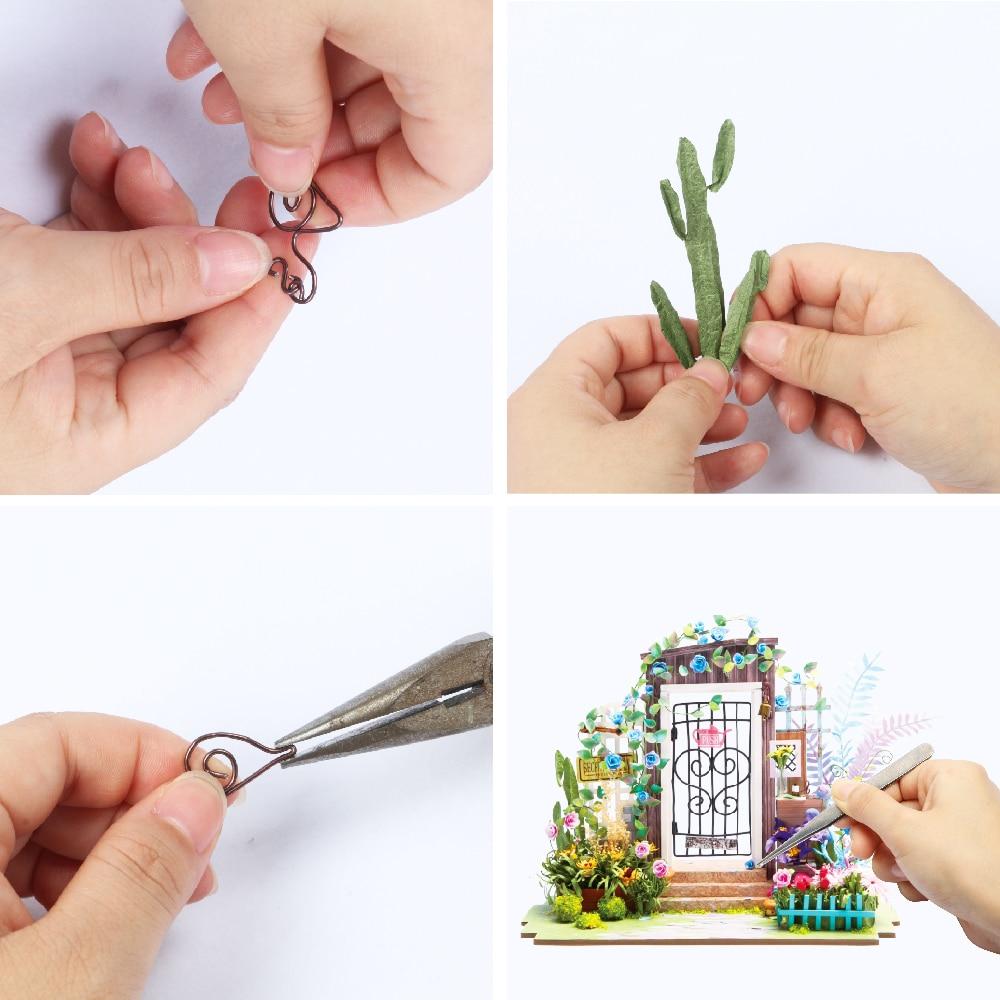 DIY Garden Entrance Miniature Wooden Doll House Creative DGM02 by Woody Signs Co. - Handmade Crafted Unique Wooden Creative