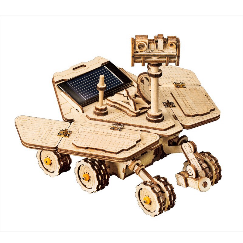4 Kind Wooden Solar Energy Powered 3D Moveable Space Hunting DIY Model Creative Toy Gift for Child Adult LS402 by Woody Signs Co. - Handmade Crafted Unique Wooden Creative
