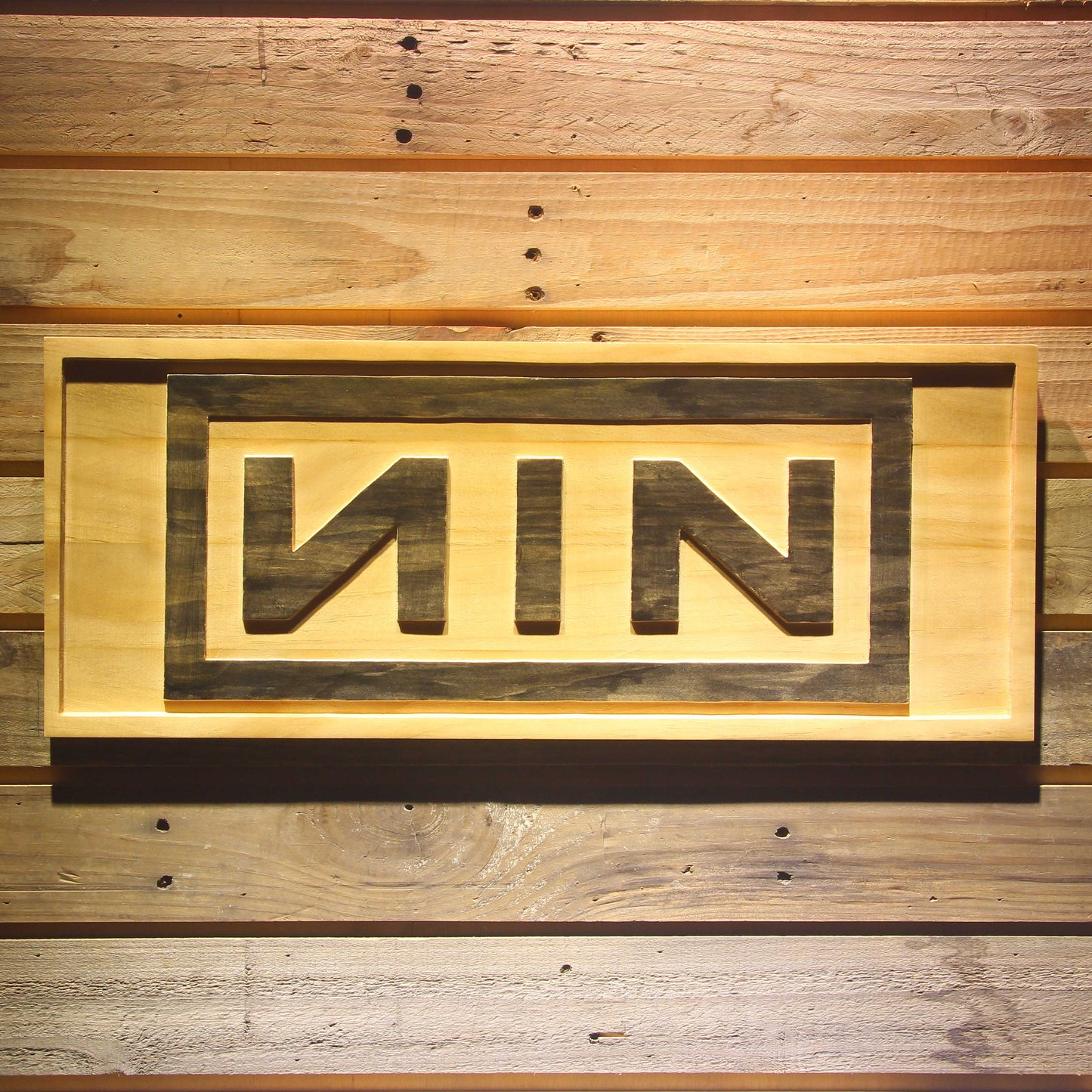 Nine Inch Nail NIN 3D Wooden Bar Signs by Woody Signs Co. - Handmade Crafted Unique Wooden Creative