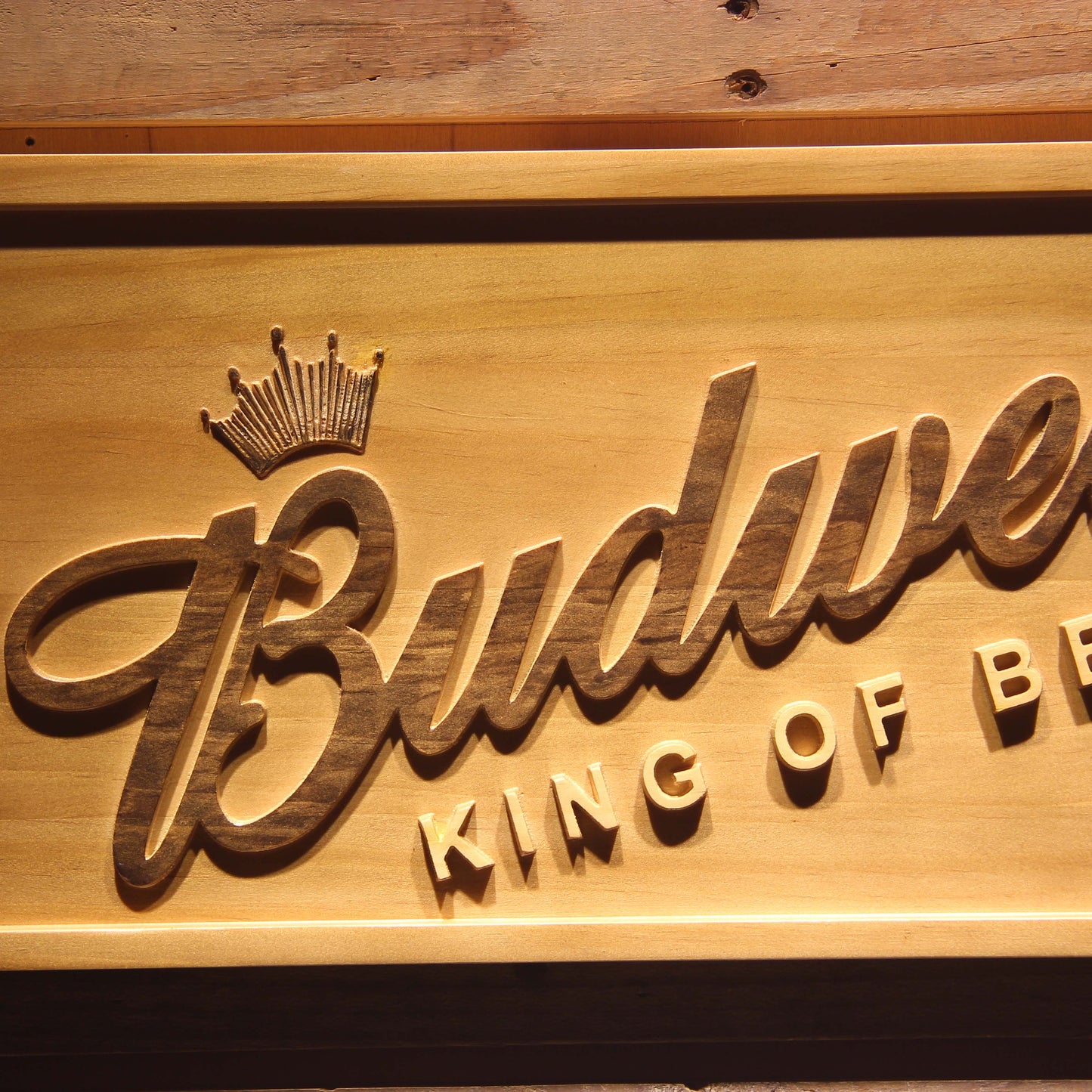 Budweiser  3D Wooden Signs by Woody Signs Co. - Handmade Crafted Unique Wooden Creative