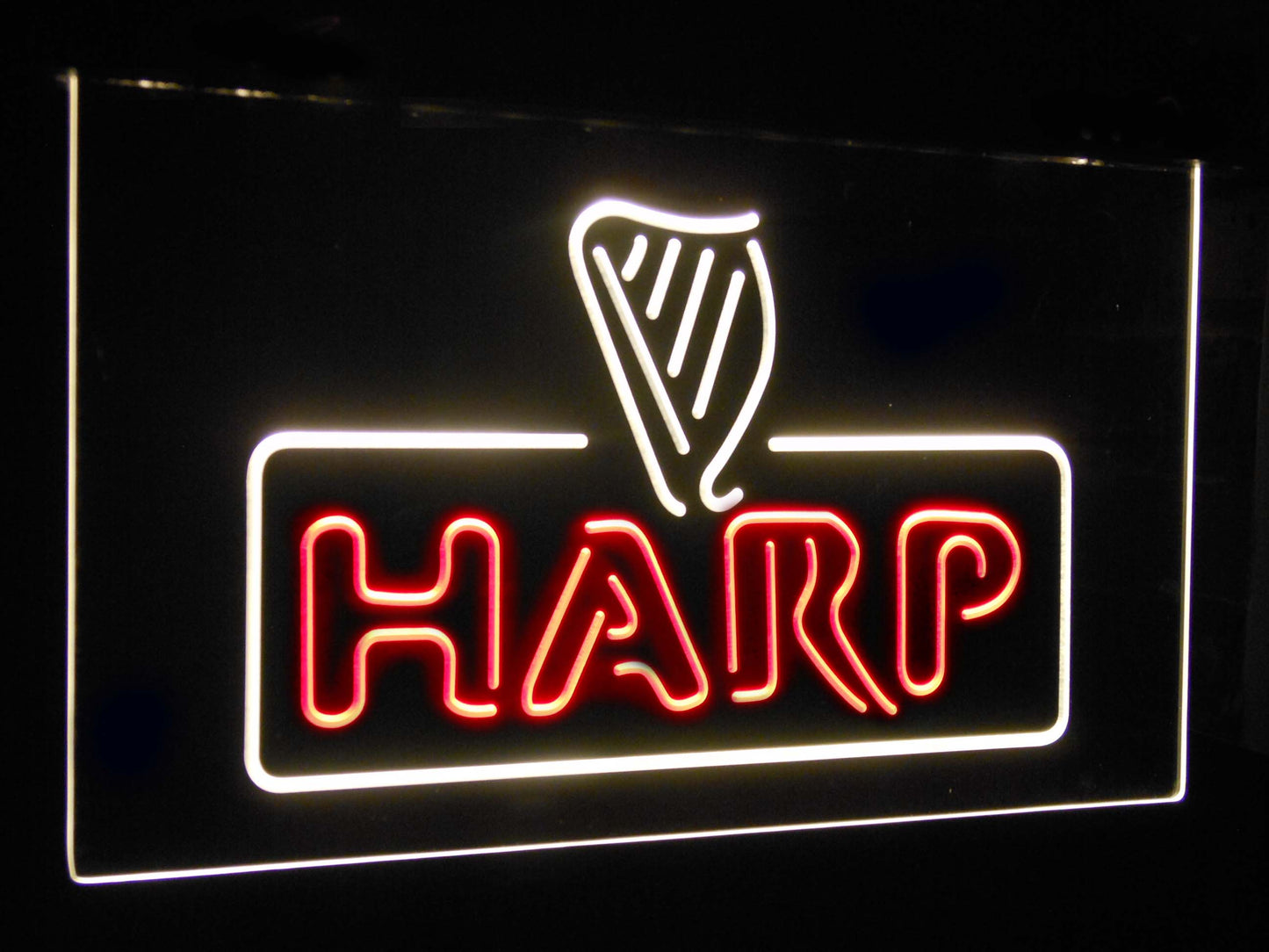 Harp Bar Decoration Gift Dual Color Led Neon Light Signs st6-a2001 by Woody Signs Co. - Handmade Crafted Unique Wooden Creative