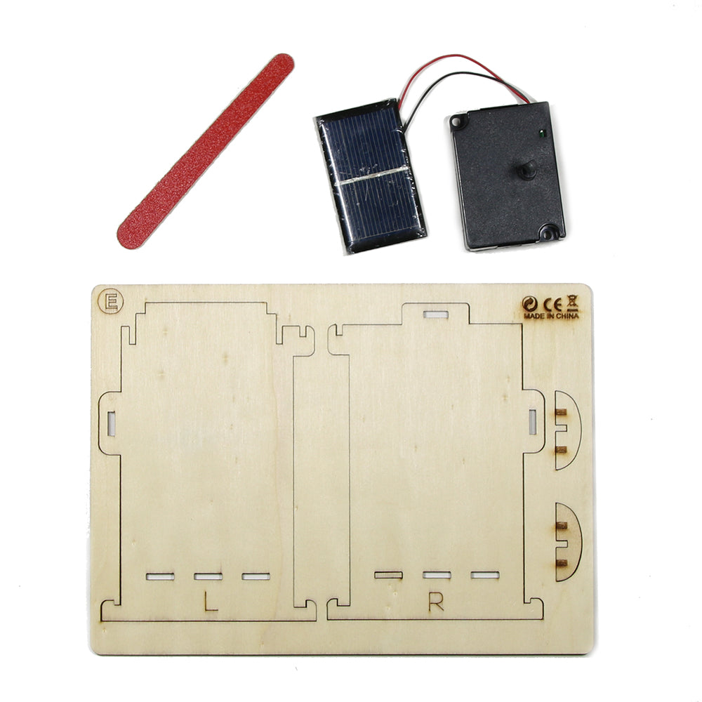 Solar Fortune Cat Money Bank Wooden DIY Toys Eco-friendly DIY Assemble Toys Novelty Gifts For Children Kids by Woody Signs Co. - Handmade Crafted Unique Wooden Creative