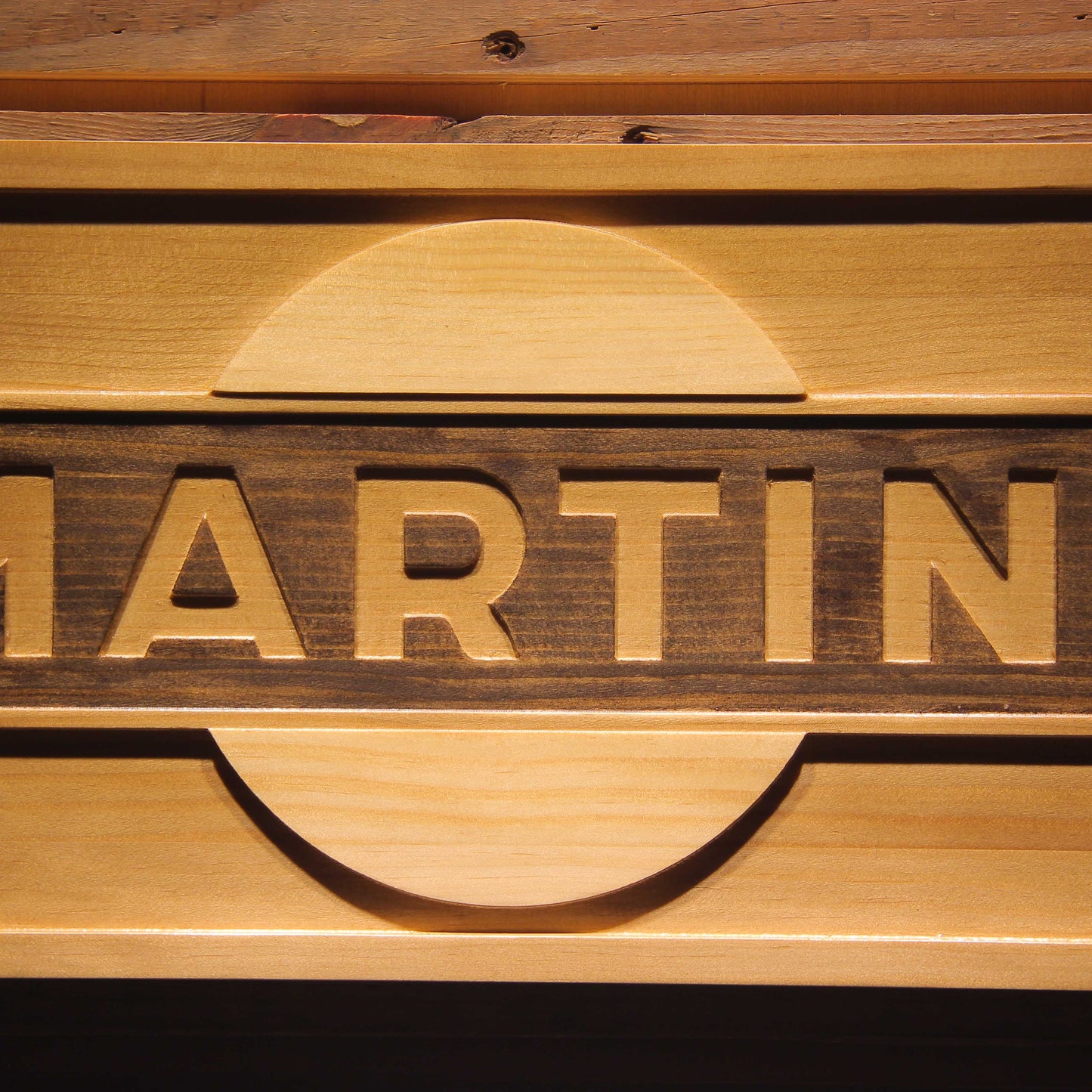 Martini 3D Wooden Bar Signs by Woody Signs Co. - Handmade Crafted Unique Wooden Creative