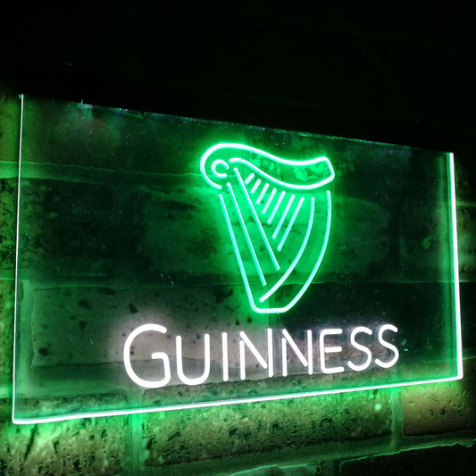 Guinness Ale  Bar Decoration Gift Dual Color Led Neon Light Signs st6-a2002 by Woody Signs Co. - Handmade Crafted Unique Wooden Creative