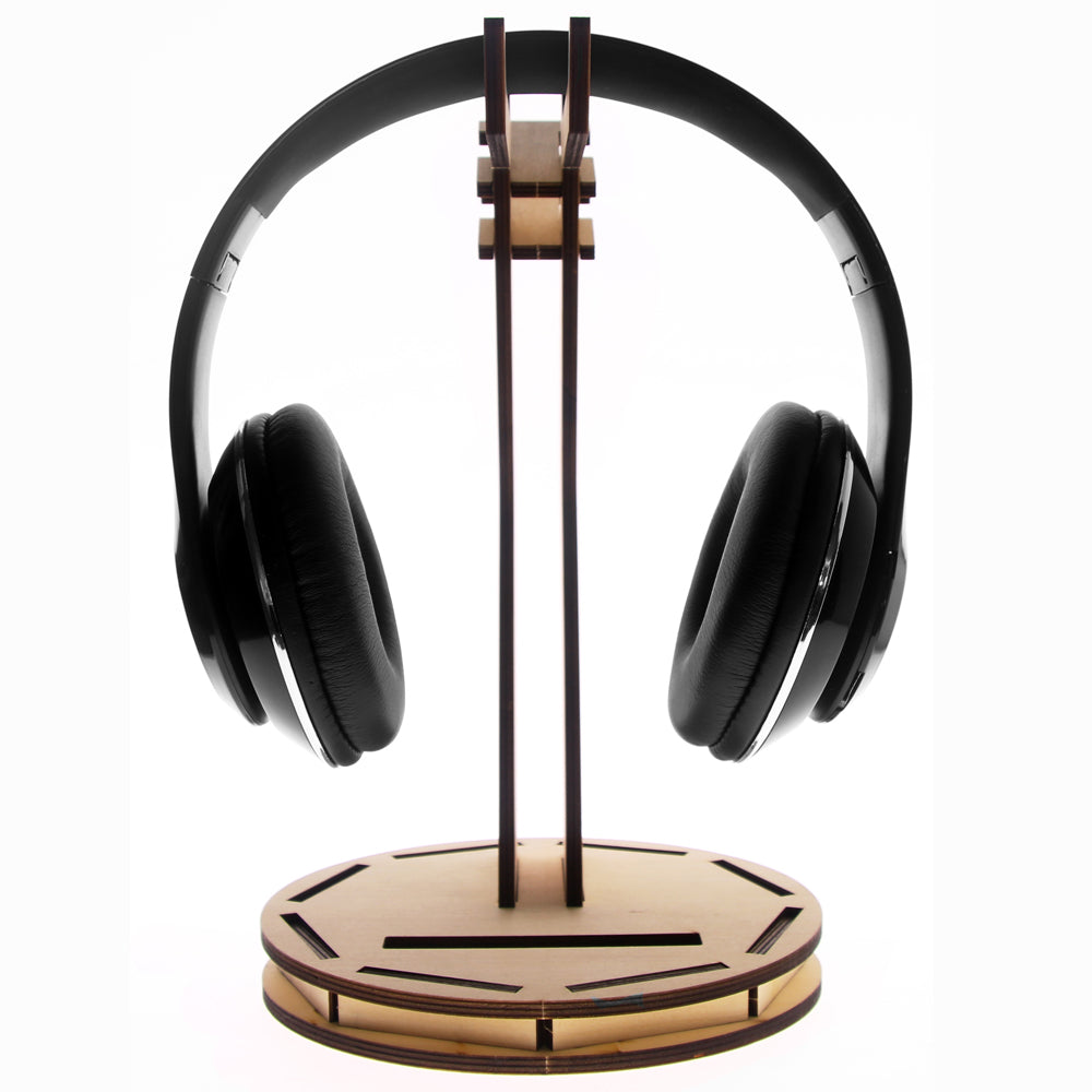 DIY Desk Sound Station Laser Cut Headphone Stand Wooden Headset Hanger  Nerdy Desk Decor Tower Puzzle Model freeshipping - Woody Signs Co. -  Handmade Crafted Unique Wooden Creative