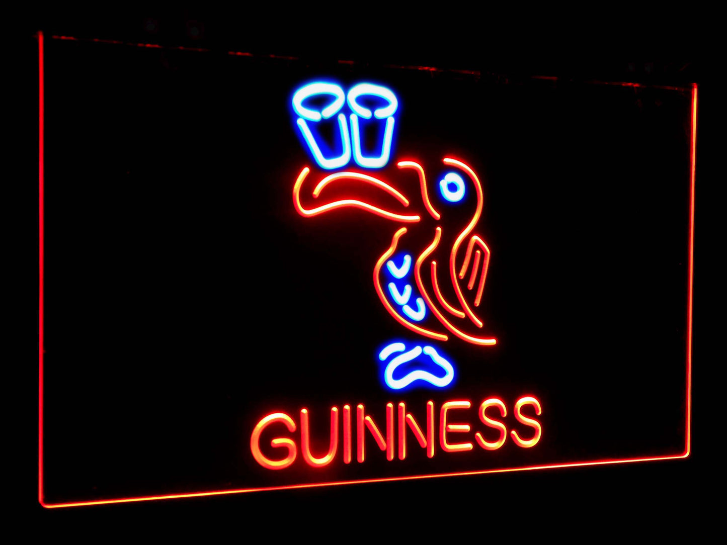 Lovely Day Guinness Toucan Bar Decor Dual Color Led Neon Light Signs st6-a2121 by Woody Signs Co. - Handmade Crafted Unique Wooden Creative