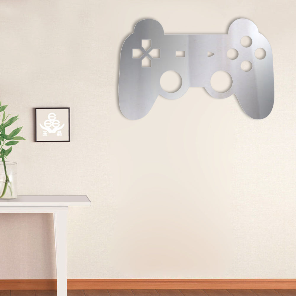 Gamepad Controler Wall Mirror With LED Backlight Joystick Games Mirror Video Game Retro Arcade Gamers by Woody Signs Co. - Handmade Crafted Unique Wooden Creative