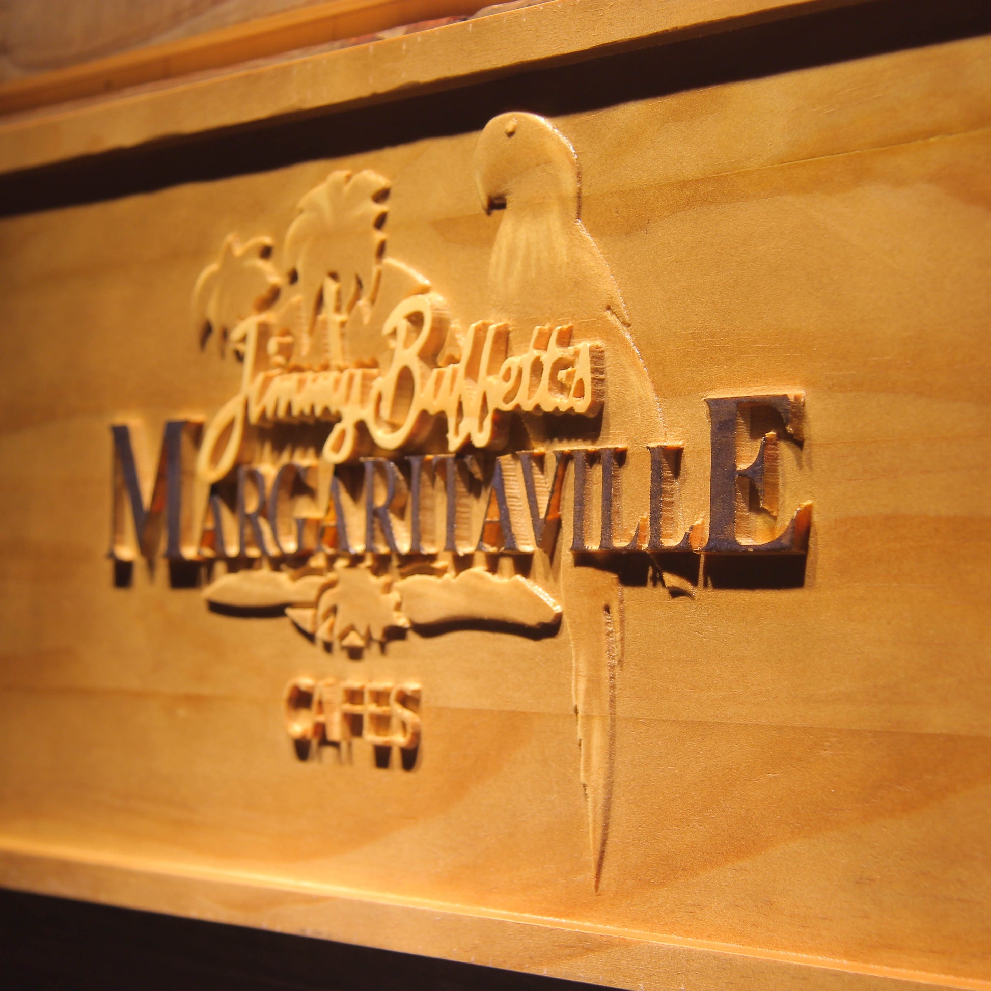 Jimmy Buffett Margaritaville 3D Wooden Signs by Woody Signs Co. - Handmade Crafted Unique Wooden Creative