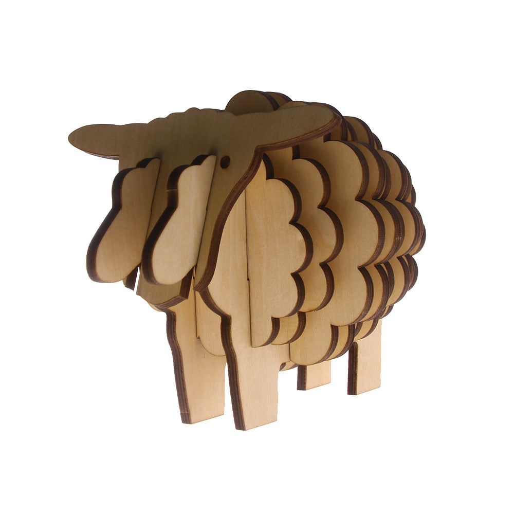 7Pieces/Set Handmade Wood Animal Shape Antislip Table Mat Sheep Shape Pine Coasters DIY Place Mat Coffee Cup Pad Unique Gifts by Woody Signs Co. - Handmade Crafted Unique Wooden Creative