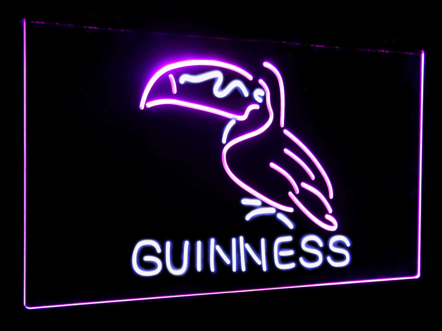 Guinness Toucan Stout Draught Bar Decor Dual Color Led Neon Light Signs st6-a2120 by Woody Signs Co. - Handmade Crafted Unique Wooden Creative