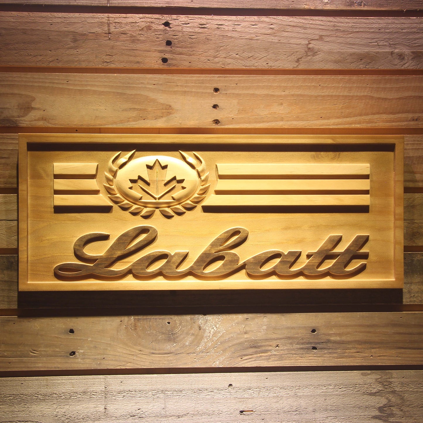 Labatt 3D Wooden Bar Signs by Woody Signs Co. - Handmade Crafted Unique Wooden Creative