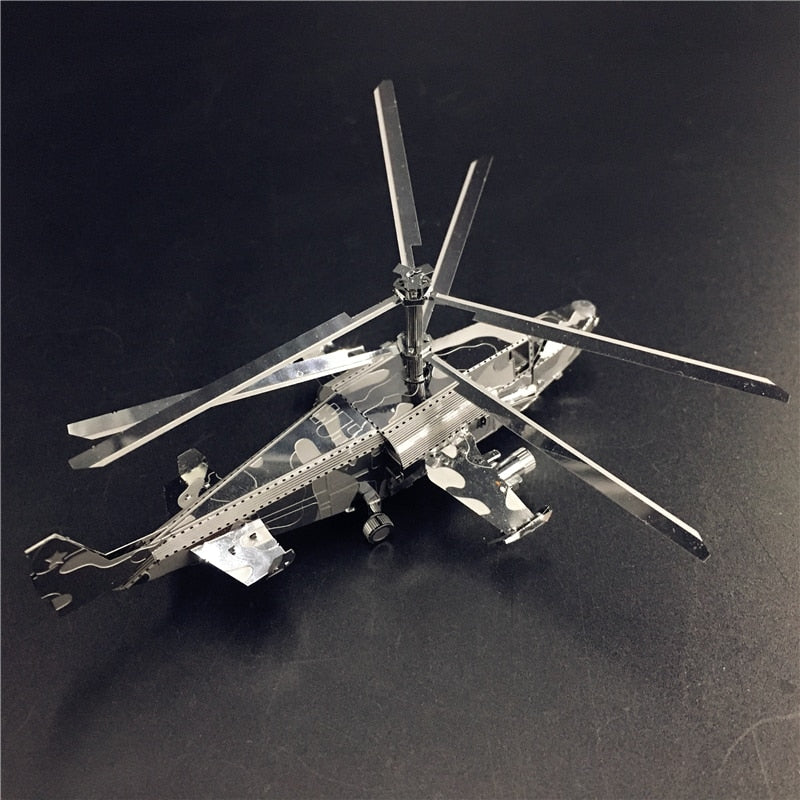 3D Metal model kit KA-50 Aircraft RAH-66 Stealth Helicopter Model DIY 3D by Woody Signs Co. - Handmade Crafted Unique Wooden Creative